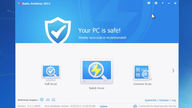 baidu antivirus full version free download offline installer