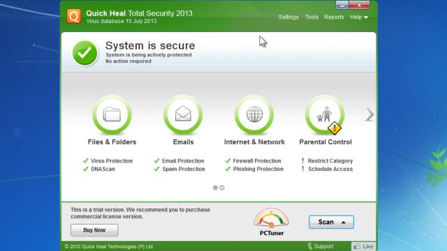 Quick Heal Total Security 2013 4 Month Trial