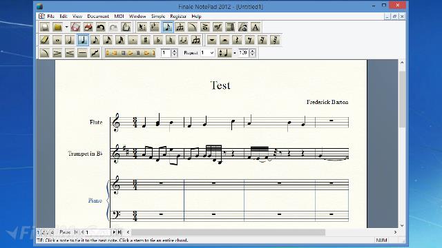 finale notepad free demo