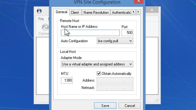 shrew soft vpn profile