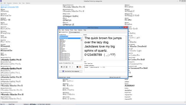 AMP Font Viewer V3.86